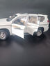 跃纪生霸道PRADO普拉多汽车模型一汽丰田 1:18 2010 越野车合金圣诞模型 拉花 白色 现货 实拍图