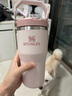 STANLEY拎拎杯吸管杯水杯保温杯大容量办公不锈钢杯子冰霸杯591ML-晶粉色 实拍图