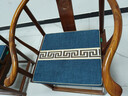 中式实木椅子坐垫红木沙发圈椅太师椅茶台椅垫子座垫茶桌凳子屁垫 长城格蓝 50*45（海绵5公分） 实拍图