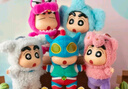 TOP TOY蜡笔小新换装派对系列搪胶毛绒盲盒公仔挂件女生生日礼物 单盒 实拍图