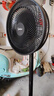 美的（Midea）【超级单品】七叶轻音立式电风扇家用柔风落地扇台式桌面小型风扇大风量节能摇头宿舍电扇 SAF30AB 实拍图