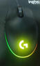G102第二代游戏鼠标 RGB流光灯效鼠标 轻量化  游戏级8000DPI传感器 黑色 200-8000DPI 实拍图