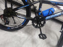 儿童自行车6-10-15岁中大童男女孩脚踏车学生单速变速山地车 【变速】黑蓝色+骑行大礼包 20寸【适合身高130-145cm】 实拍图
