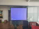虾皮 投影幕布手动壁挂幕家用挂钩免打孔4K高清投影布移动便携贴墙影机简易幕布卧室客厅投影仪屏幕布 金属 增益升级72吋4:3免打孔壁挂幕布 实拍图