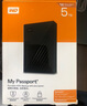 西部数据（WD）5TB 移动硬盘 USB3.0 My Passport随行版2.5英寸 黑 机械硬盘 笔记本电脑外接 大容量加密存储 实拍图
