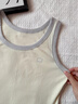 蕉内棉棉311H女士吊带上衣背心修身内搭打底衫女生春夏款 【背心】卡士黄撞色 M 实拍图