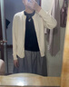 无印良品（MUJI）女式 汉麻棉轻便长裙 长半身裙女裙子 25年夏季女装 BE1VBC5S 灰色条纹 L （165/70A） 实拍图