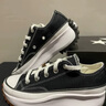匡威（Converse）官方 Run Star Hike低帮帆布流星厚底鞋黑色168816C 黑色/168816C 35.5 实拍图