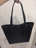 哈吉斯（HAZZYS）女包 2026春季新款女士休闲托特包轻便纯色简约单肩包ALKS2FDAE13 黑色BK 00 实拍图