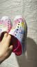 Skechers斯凯奇童鞋女童洞洞鞋沙滩鞋夏季一脚套印花透气儿童凉鞋308004L 【彩虹】浅粉色/LTPK 33.5 实拍图