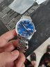 冠琴（GUANQIN）瑞士认证手表男士机械表防水夜光全自动名表多功能双日历商务男表 精钢蓝面-机械机芯-礼盒包装 实拍图