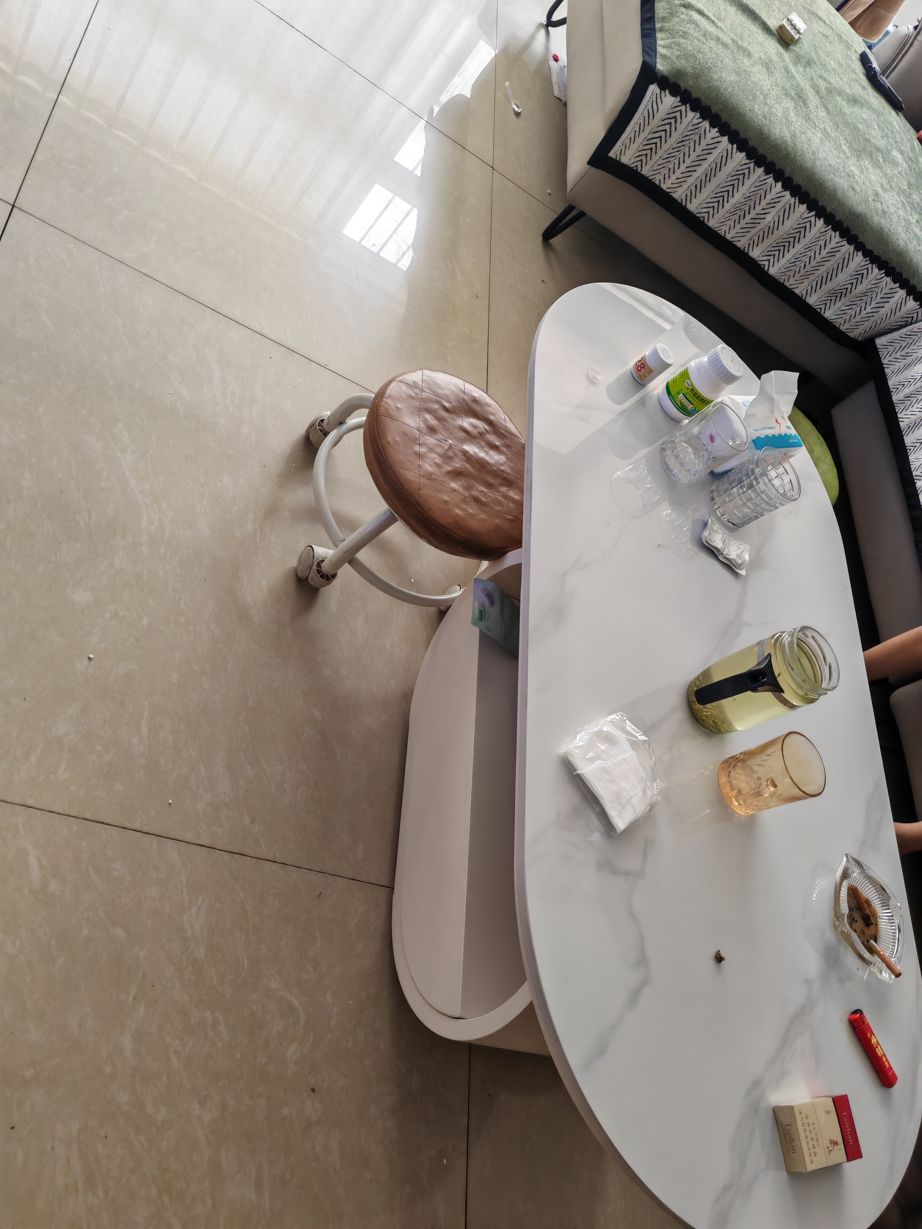 家愫轻奢岩板茶几客厅小户型家用现代简约高级感电视柜组合2026新款 【白色】亮面雪山白120*60*42cm 实拍图
