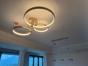 Paulmann P德国柏曼日光2.0护眼吸顶灯客厅灯全光谱卧室吸顶灯超薄灯具 50W 12㎡内适用 3100lm 香槟金 柏曼节律智能 实拍图