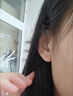 行金银中黄金耳钉足金经典简约小圆珠耳饰送女友送圣诞节礼物 光珠耳钉约0.32克  多退少补 小圆珠约3mm 实拍图