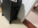 ULDUM行李箱男旅登机箱行箱子铝框拉杆箱学生小型登机密码箱皮箱开学季 星耀铂金铝框-尊贵黑 22英寸 【可托运】 实拍图