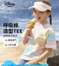 迪士尼（DISNEY）女童棉质短袖T恤吸湿排汗六一儿童节半袖上衣25夏DB421BE21彩150 实拍图