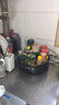 优勤（YOUQIN）旋转调料置物架厨房台面多功能油盐酱醋调味料用品大全收纳盒 小号-墨绿金【字母款】360°旋转 实拍图