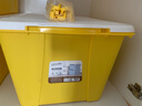 茶花（CHAHUA）茶花塑料收纳箱衣物整理箱35L58L68L多规格玩具整理箱储物 【黄色】 【58升*3个装】59.5*47.5*32.5cm 实拍图