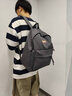 回力（Warrior）双肩包男生港风复古初高中大学生书包潮流大容量防泼水电脑背包女 灰色【带金属太空人挂件】 实拍图