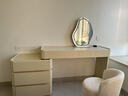 林氏家居奶油风极窄梳妆台斗柜一体小户型化妆桌卧室简约罗曼系列UN1C 实拍图
