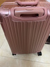 EAZZ【一体铝框｜退换免费】行李箱铝镁合金拉杆箱旅行箱登机密码皮箱 高端 铝框-玫瑰金 24英寸 中短途 出差旅游托运箱 实拍图