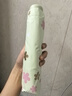 天堂 防紫外线阳伞三折 遮阳伞三折印花晴雨伞黑胶防晒太阳伞 浅绿 实拍图