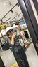 【4件套】防晒帽女夏季空顶帽户外骑行太阳帽檐防晒遮阳帽套装 UV防晒四件套【白色系黑冰袖】 实拍图