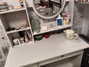 悦美妙梳妆台卧室现代简约柜主卧化妆台小户型带镜大容量储物化妆桌子 【两抽一门+灯】白色80CM 实拍图