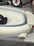 babycare婴儿洗澡盆坐浴盆洗澡神器可折叠浴盆游泳浴盆 洗澡桶单盆 冰川蓝 实拍图