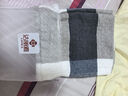 洁丽雅（Grace）家纺 绅士格子纯棉加厚吸汗大枕巾 两条装 兰 145g/条 80*50cm 实拍图
