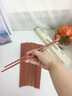 双枪红檀木筷子天然抗菌木筷 家用实木无漆无蜡筷子餐具套装10双 实拍图