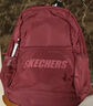斯凯奇（Skechers）双肩包男女同款书包简约时尚大容量旅行包学生背包 酒红色【经典款-约24.4L大容量】 实拍图