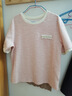 百图betu女装夏新款T恤法式小香风温柔甜美圆领短袖T恤女2305T24 粉红 L 实拍图