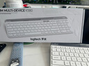 罗技（Logitech）时尚系列 K580 键盘 蓝牙键盘 办公键盘 无线键盘 便携超薄键盘 笔记本键盘 平板键盘 芍药白 实拍图