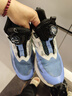 乔丹男大童跑步鞋儿童夏季【轻速2.0】旋钮扣运动鞋子 冰月蓝初音绿40 实拍图