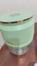 伯可福（bokuk）打蒜泥捣碎器捣蒜器电动绞肉机家用打蒜器绞蒜料理机蒜头辣椒搅蒜器小型蒜蓉机辅食机搅碎器碎肉机 松石绿 0.3L 实拍图
