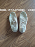 啄木鸟运动鞋女飞织网新款老北京布鞋镂空网鞋女夏季透气网面跑步鞋大码 F35米色 飞织网面标准码 38 实拍图