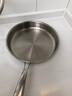 韩笑316不锈钢平底锅无涂层不粘锅家用电磁炉燃气灶烙饼煎蛋牛排煎锅 【带盖】无涂层平底锅 24cm 实拍图