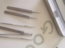 妙倩闭口粉刺针套装细胞夹黑头夹挤痘痘工具美容院镊子挑脂肪粒超细针 9号直嘴夹 1支 +粉刺针4件套 实拍图