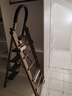 肯泰家用梯子多功能晾衣架折叠人字梯铝合金加厚楼梯五步工程梯Q6-XB5 实拍图