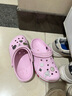 卡骆驰crocs洞洞鞋贝雅卡骆班轻便耐磨一脚蹬休闲鞋|205089 芭蕾粉/糖果粉-6TG 39 (240mm) 实拍图