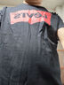 Levi's李维斯情侣美式宽松印花时尚简约舒适潮流纯棉圆领短袖T恤 黑色 002A0-0001 L 实拍图