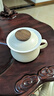叁旬（sanxun）知远茶咖一体杯办公室喝茶轻奢茶水分离泡茶杯高档陶瓷咖啡杯 知远茶咖一体杯【奶油色】 实拍图