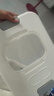 京东物流 家用翻盖装米桶五谷杂粮密封桶防虫防潮食品级密封桶 透明白 22斤 实拍图