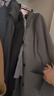 栖纪半高领中袖t恤女春夏季新款内搭半袖紧身春秋打底衫上衣 烟灰色-半高领 2XL 建议(116-130斤) 实拍图
