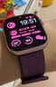 Apple/苹果 Watch Series 10 智能手表GPS款42毫米玫瑰金色铝金属表壳淡桃粉色运动型表带S/M MX1R3CH/B 实拍图