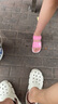 阿迪达斯（adidas）童鞋露脚趾儿童凉鞋夏季款男童女童魔术贴软底小大童沙滩鞋GW0344 IH3634 粉色 36.5 码/4uk/脚长22.5cm 实拍图