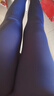 徽昂运动套装女瑜伽服女跑步健身服速干衣t恤含胸垫拼色短袖长裤蓝L 实拍图
