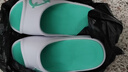 准者运动拖鞋男天际1夏季防水防滑软弹凉鞋室内外穿厚底涉水一字拖鞋 白/绿 【高弹防水按摩底 天际1 】 44 实拍图