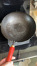 阎铁匠章丘炒锅铁锅炒菜锅圆底家用无涂层老式 氮化黑锅锤印款32cm  实拍图